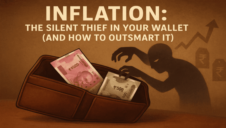Illustration of how inflation steals wealth with a thief