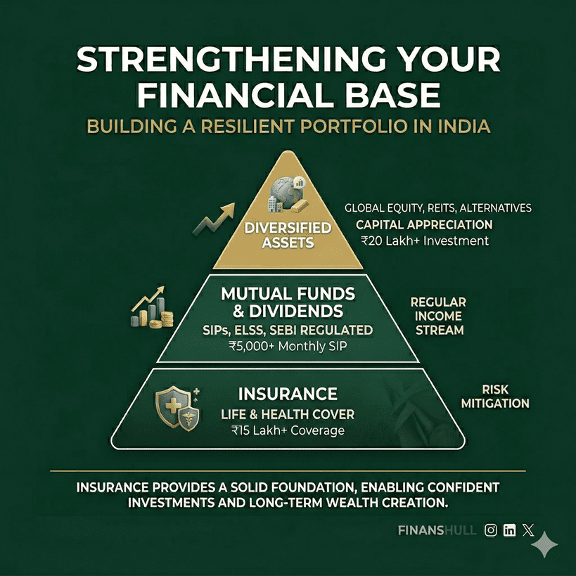 best investment options India 2026 asset pyramid